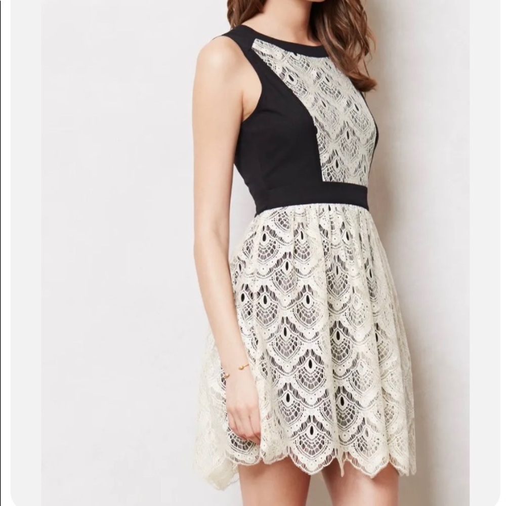 SOLD Anthropologie Adeline Dress Lace Mini By San & Soni, Size 0